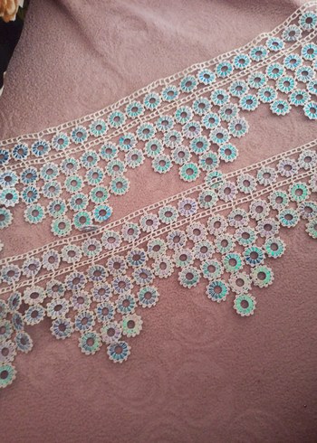 Pastel Renkli Örgü Dantel Kenar