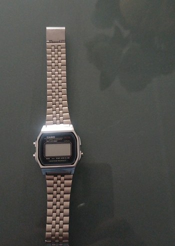 Bej Gri Vintage erkek Dijital Saat - Görsel 2