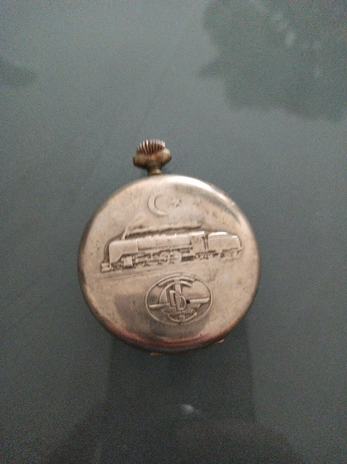 Bej Vintage Erkek Cep Saati - Görsel 2