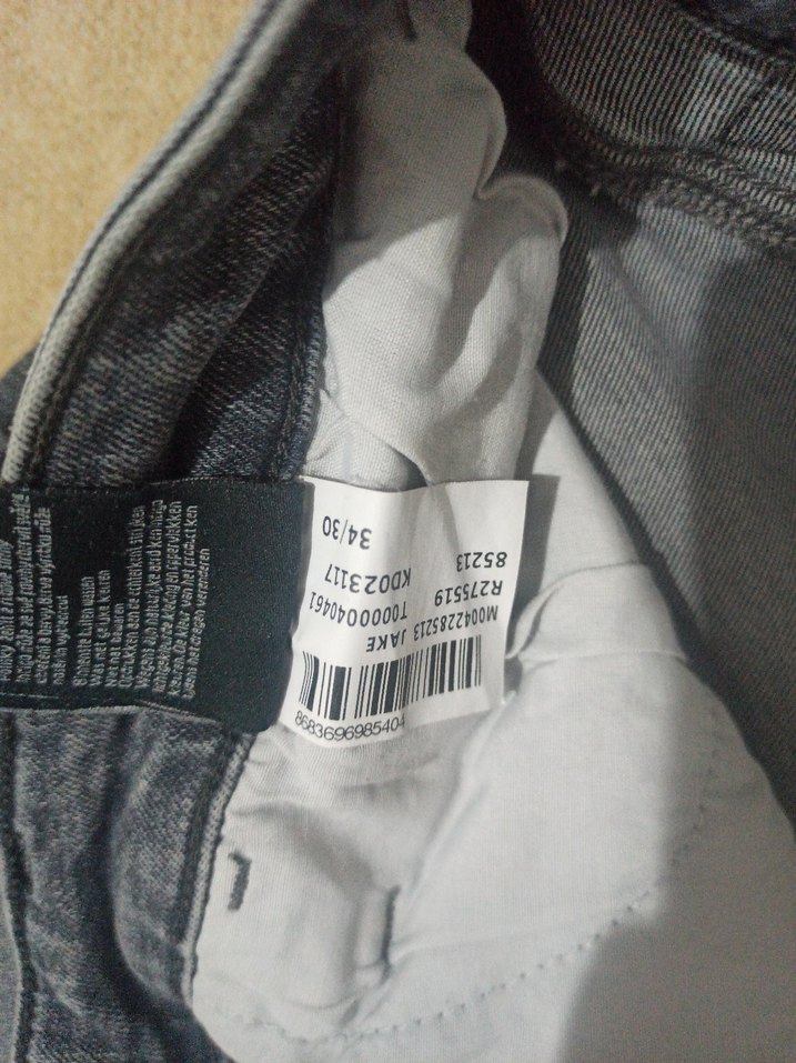 Gri Erkek Denim Pantolon - Görsel 4