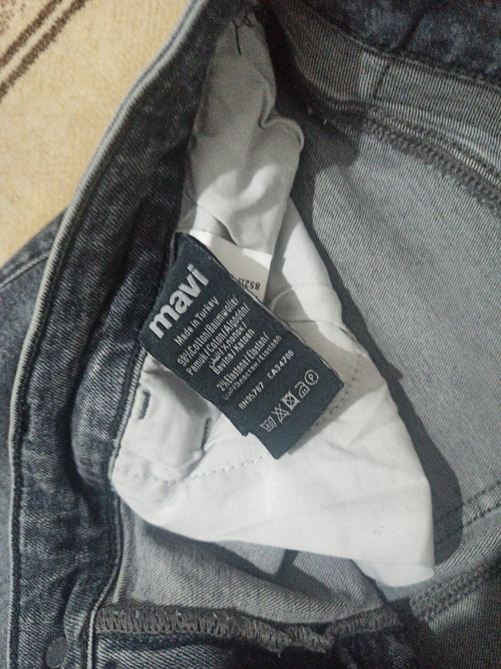 Gri Erkek Denim Pantolon - Görsel 5