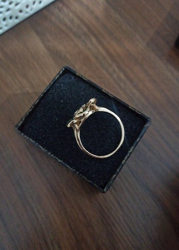 Vintage Yılan Desenli Altın Renkli Kadın Yüzük - Görsel 3