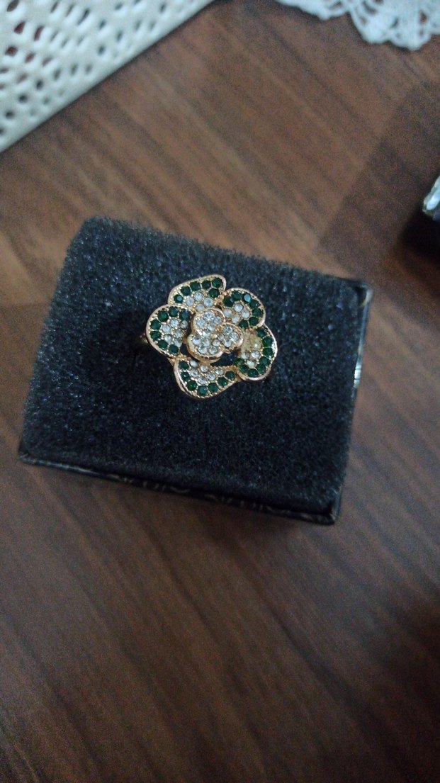 Vintage Yılan Desenli Altın Renkli Kadın Yüzük - Görsel 2