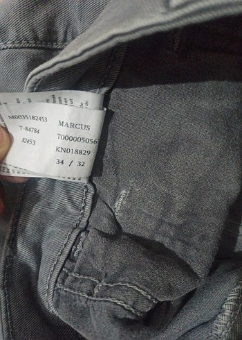 Gri Denim Erkek Pantolon - Görsel 5