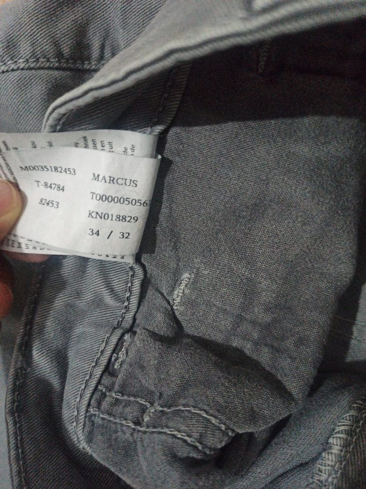Gri Denim Erkek Pantolon - Görsel 5