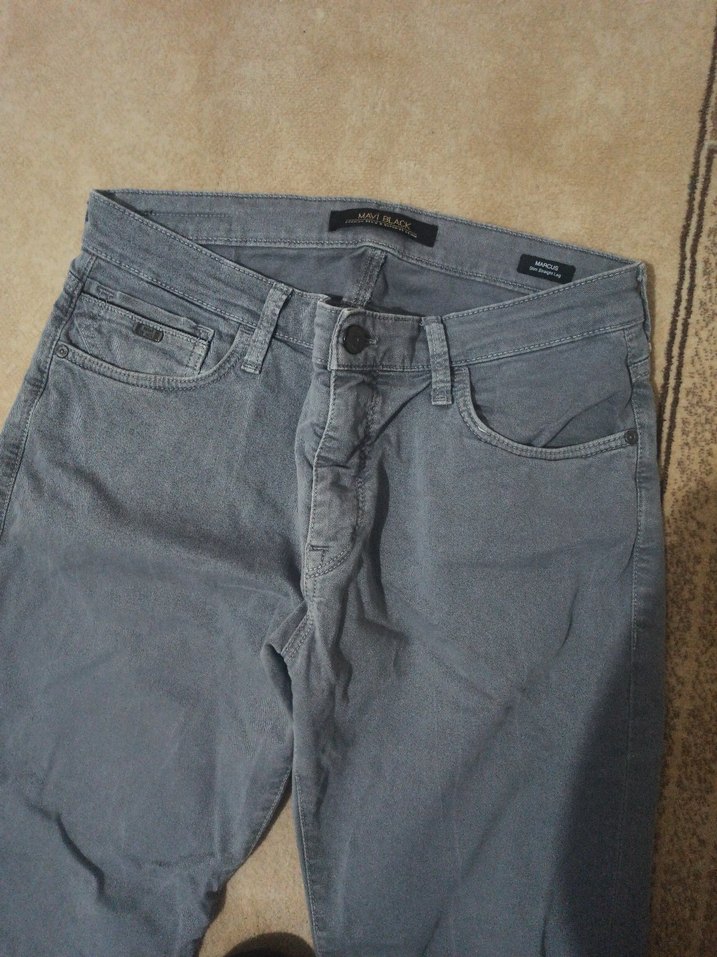 Gri Denim Erkek Pantolon - Görsel 3