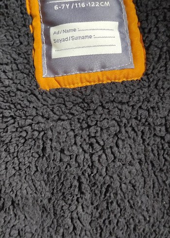 hardal sarısı Kapüşonlu Erkek Çocuk Kaban - Görsel 6