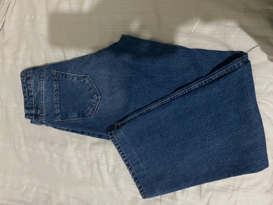 3 adet mavi, krem kadın kot denim pantolon - Görsel 4