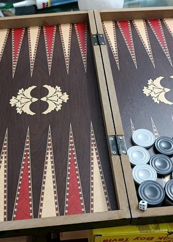 Büyük Sedef Kaplama Tavla Seti - Görsel 2