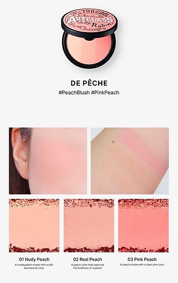 Beden Too Cool For School Artclass By Rodin Blusher De Peche