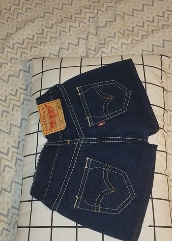 32 Beden mavi Renk Kadın Koyu Mavi Mini Denim Şort