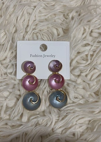 Çok Renkli Payetli Kadın Küpeler - Görsel 3