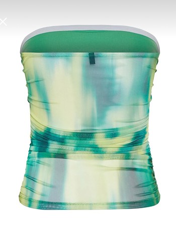 Straplez Astarlı Tül Bluz - Görsel 2