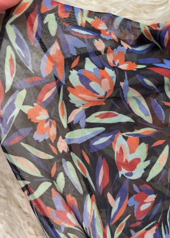 Çok Renkli Askılı Mini Bluz - Görsel 4