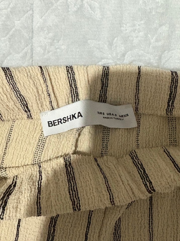 Çizgili Rahat Kesim Bershka Pantolon - Görsel 3