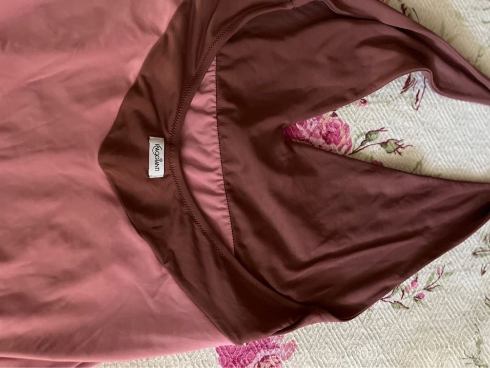 Bordo Pembe Bohem Tarzı Askılı Mayo - Görsel 4