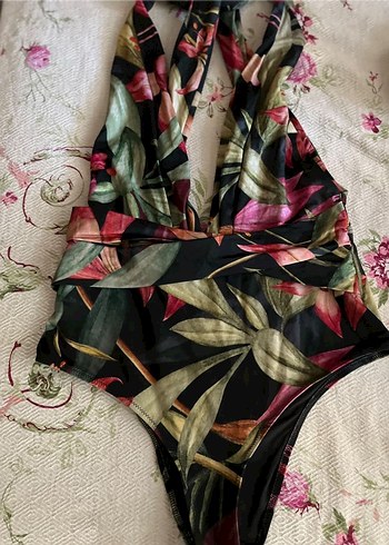 Bohem Çok Renkli Uzun Kesim Mayo - Görsel 2