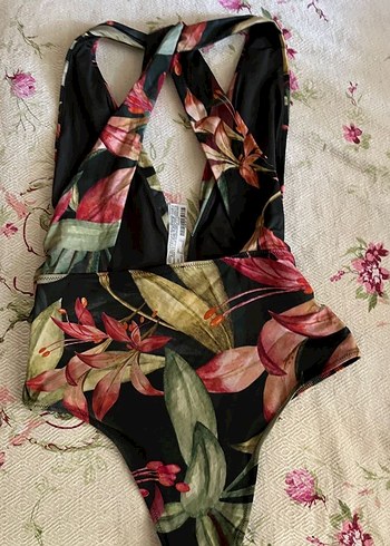 Bohem Çok Renkli Uzun Kesim Mayo - Görsel 5