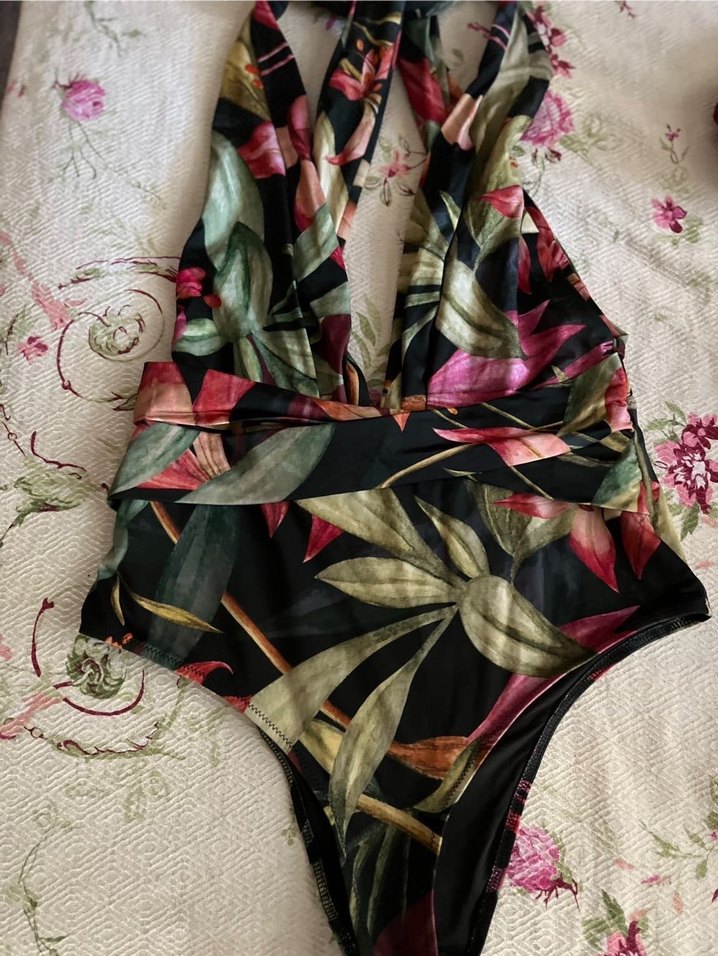 Bohem Çok Renkli Uzun Kesim Mayo - Görsel 2