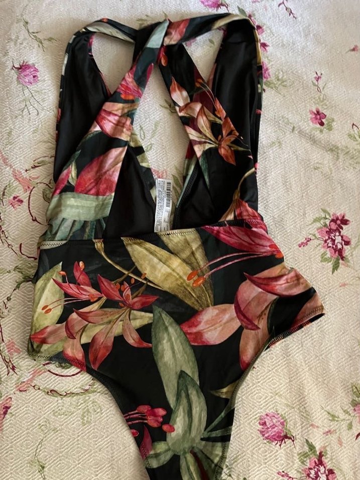 Bohem Çok Renkli Uzun Kesim Mayo - Görsel 5