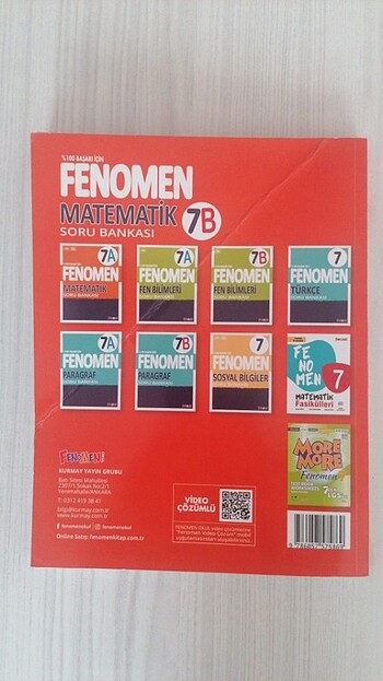 Fenomen 7B Matematik Soru Bankası - Görsel 2