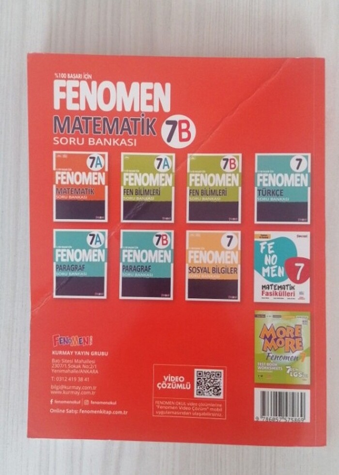 Fenomen 7B Matematik Soru Bankası - Görsel 2