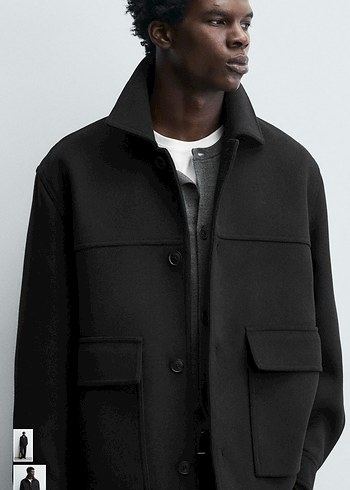 zara regural fit cepli kaban - Görsel 2