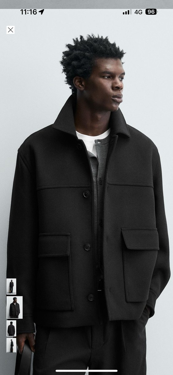 zara regural fit cepli kaban - Görsel 2