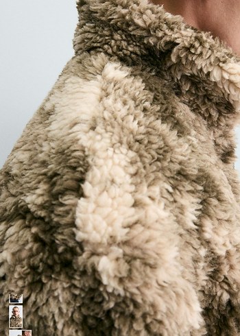 zara desenli suni ceket - Görsel 7