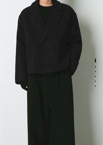 bershka kruvaze kaşe ceket - Görsel 4