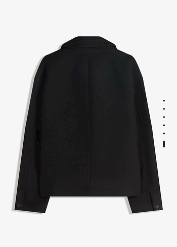 bershka kruvaze kaşe ceket - Görsel 2