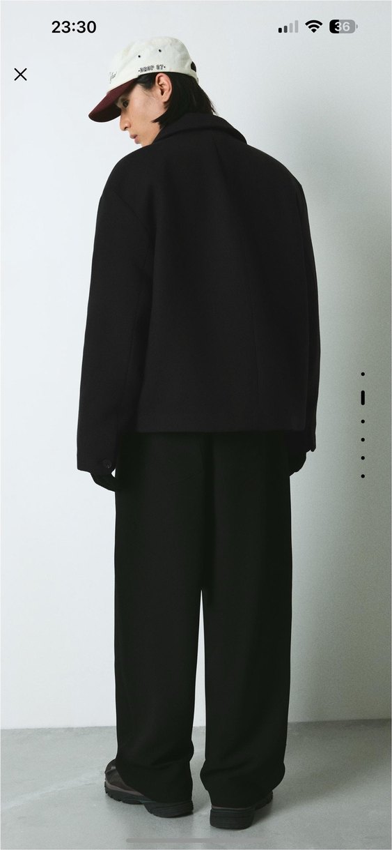 bershka kruvaze kaşe ceket - Görsel 3