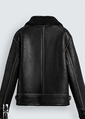 zara kontrast deri ceket - Görsel 9