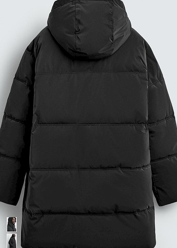 zara uzun şişme kaban - Görsel 5