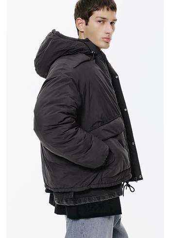 pull bear kısa şişme ceket - Görsel 3