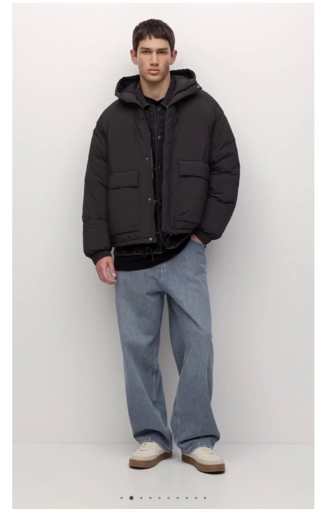 pull bear kısa şişme ceket - Görsel 2