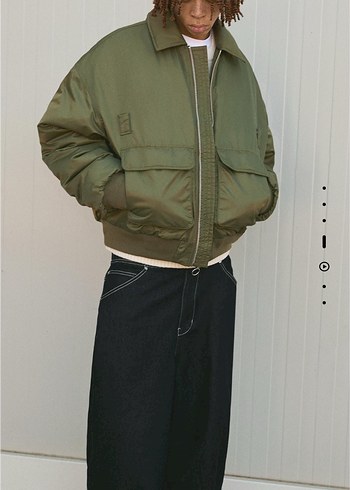 bershka teknik bomber ceket - Görsel 6