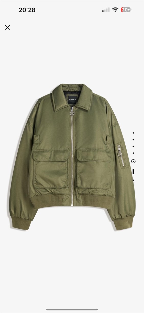 bershka teknik bomber ceket - Görsel 5