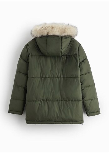 zara kapüşonlu şişme mont - Görsel 2