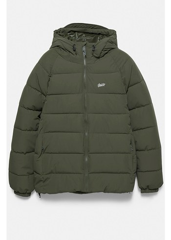 kapüşonlu şişme stwd mont - Görsel 5