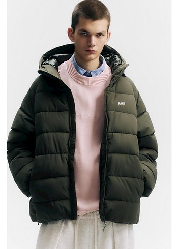 kapüşonlu şişme stwd mont - Görsel 3