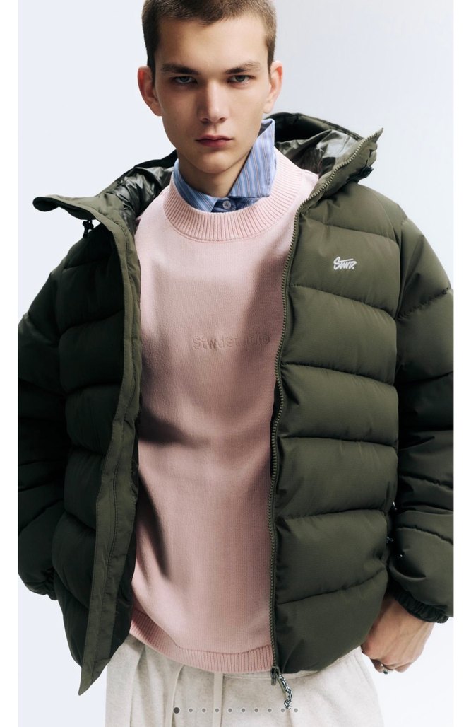 kapüşonlu şişme stwd mont - Görsel 2