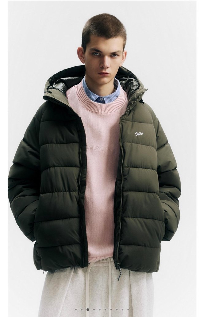 kapüşonlu şişme stwd mont - Görsel 3