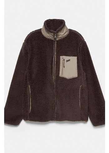 pull bear suni yünlü kombin ceket - Görsel 5