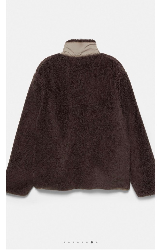 pull bear suni yünlü kombin ceket - Görsel 4