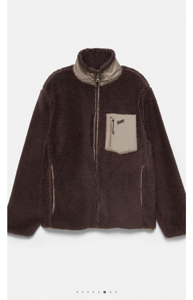 pull bear suni yünlü kombin ceket - Görsel 5