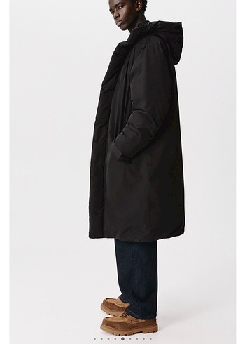 pull bear uzun şişme kaban - Görsel 5