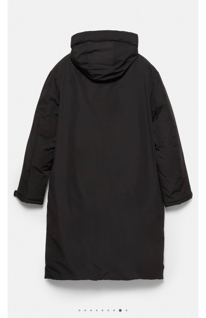 pull bear uzun şişme kaban - Görsel 3