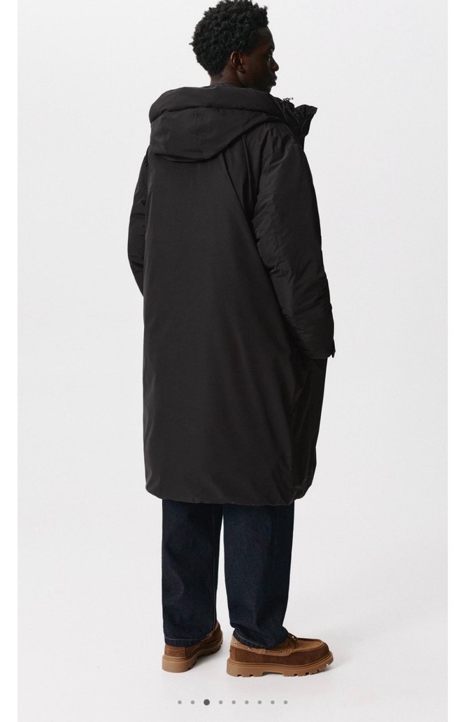 pull bear uzun şişme kaban - Görsel 2