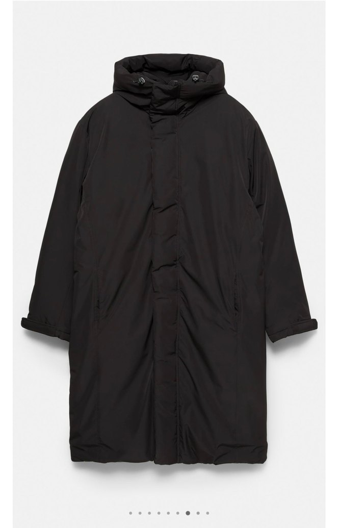 pull bear uzun şişme kaban - Görsel 4